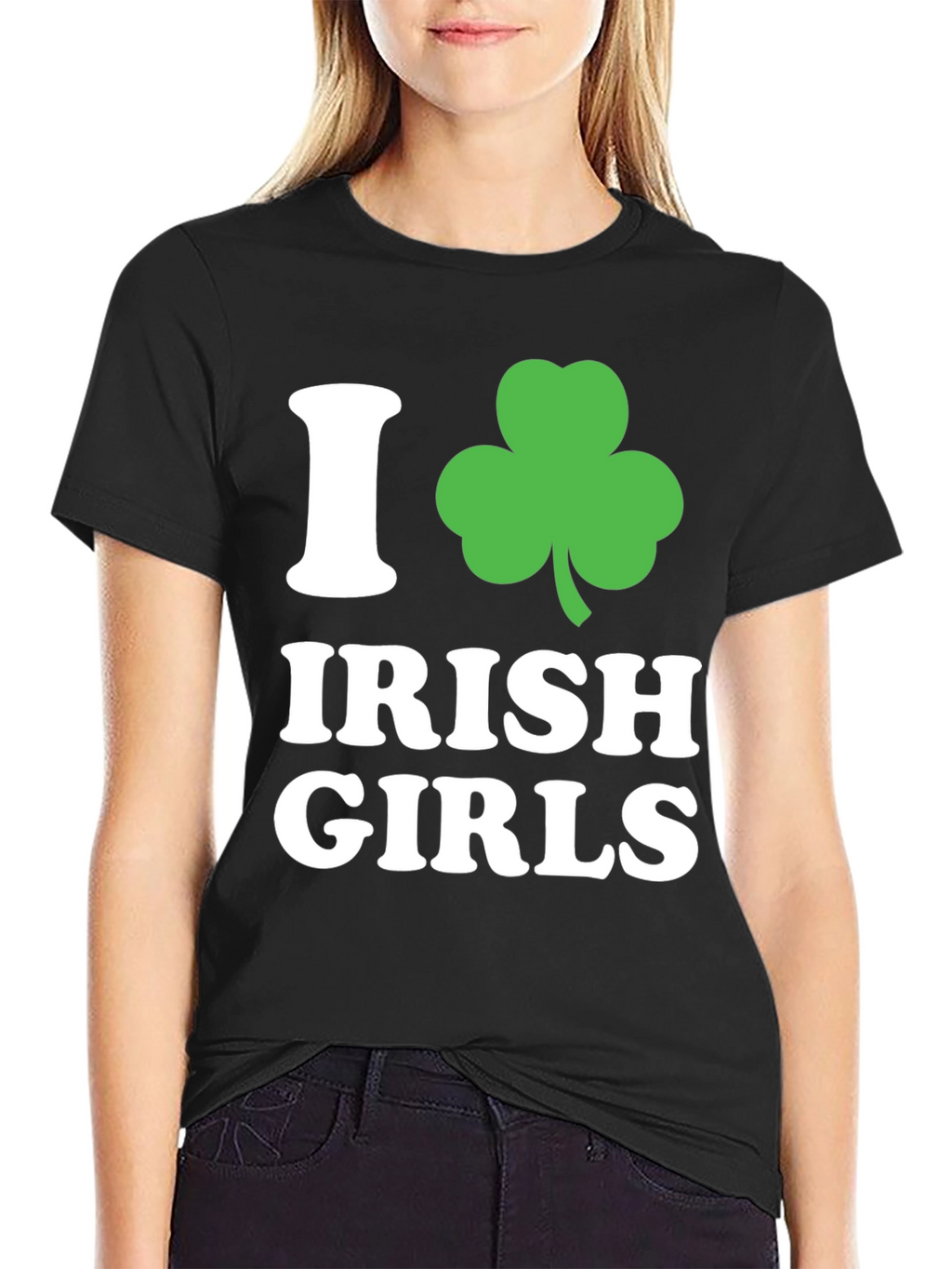 I Love Irish Girls Shamrock T-Shirt