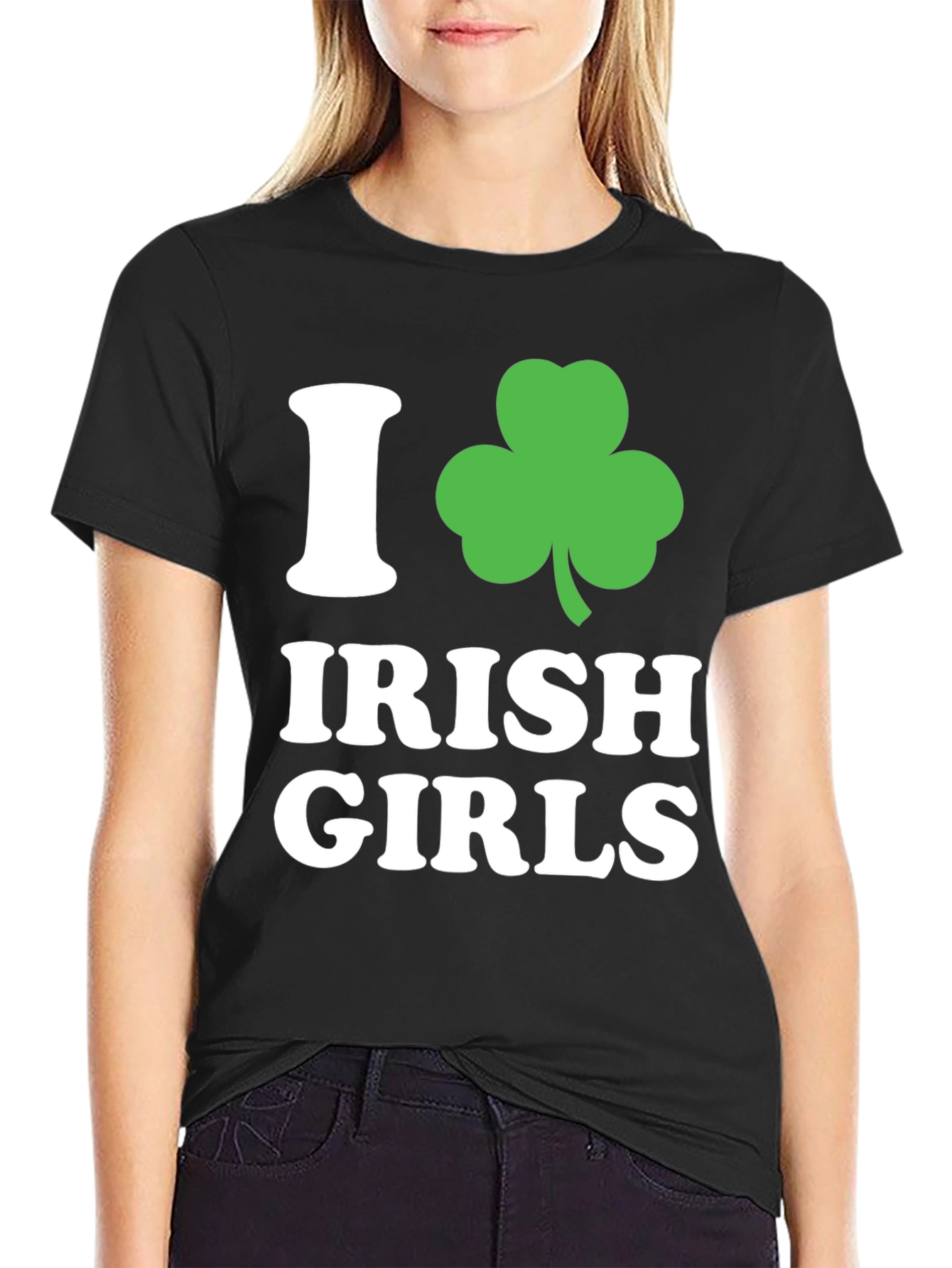 I Love Irish Girls Shamrock T-Shirt