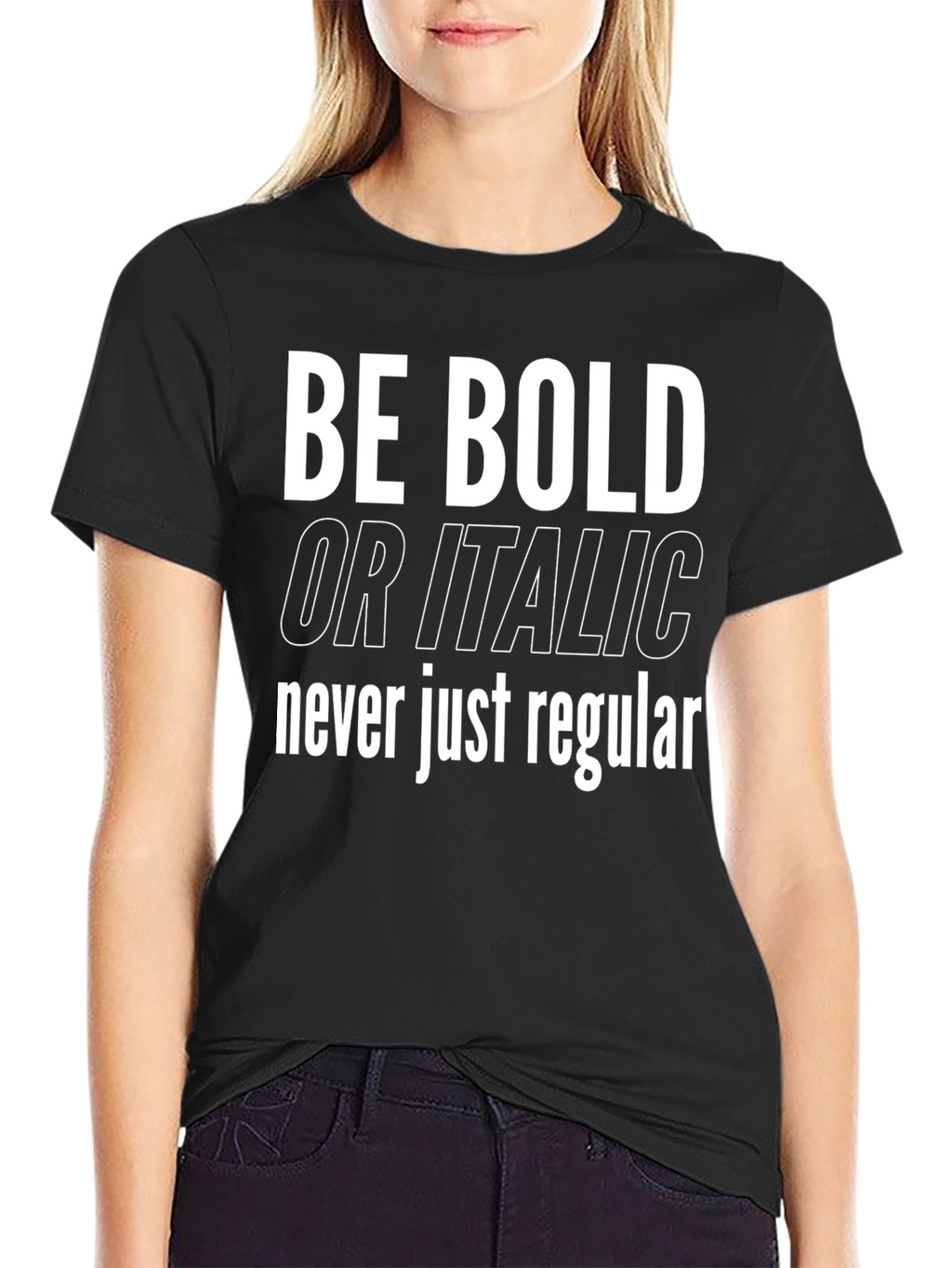Be Bold Graphic Tee - Black