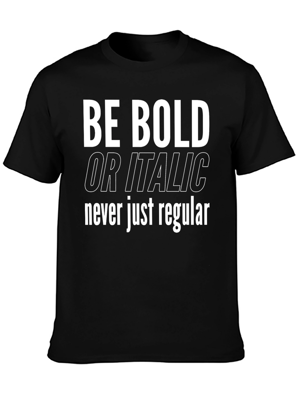 Be Bold Graphic Tee - Black