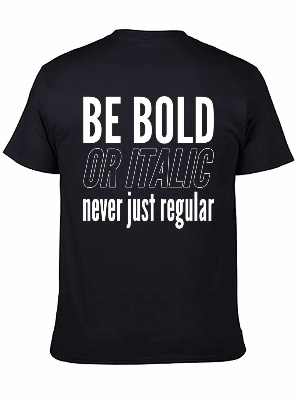 Be Bold Graphic Tee - Black