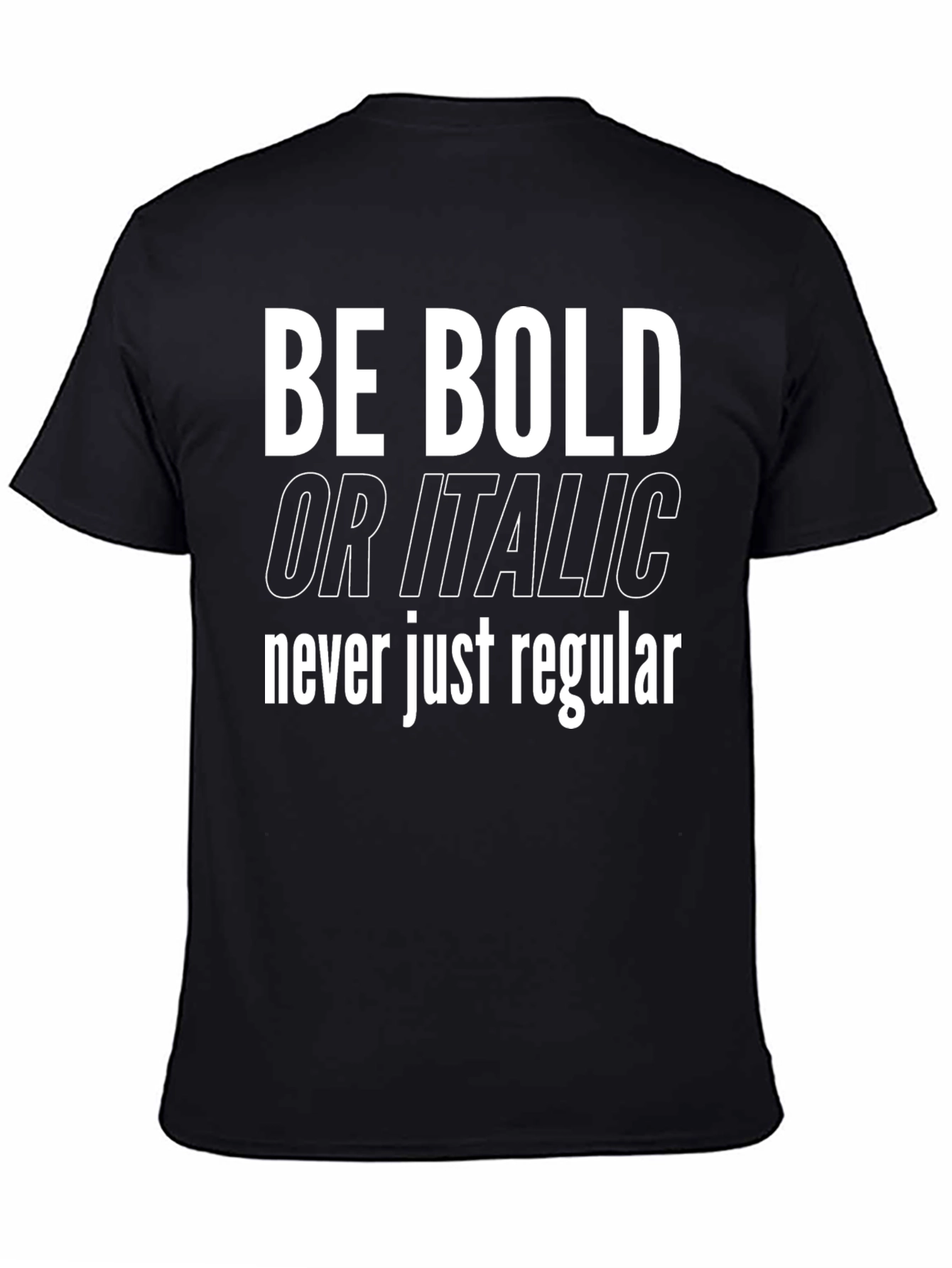 Be Bold Graphic Tee - Black