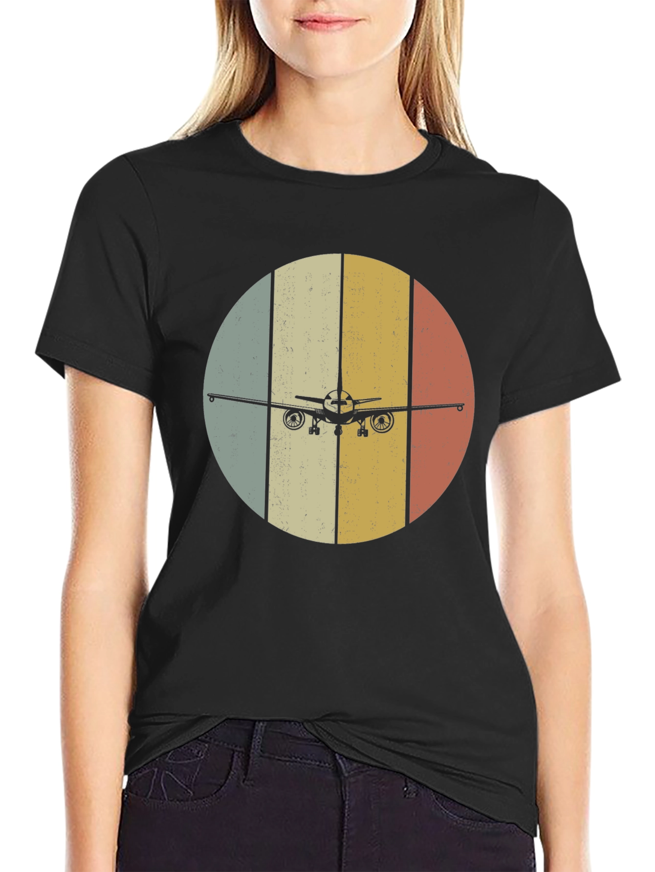 Retro Airplane T-Shirt - Vintage Style Aviation Tee