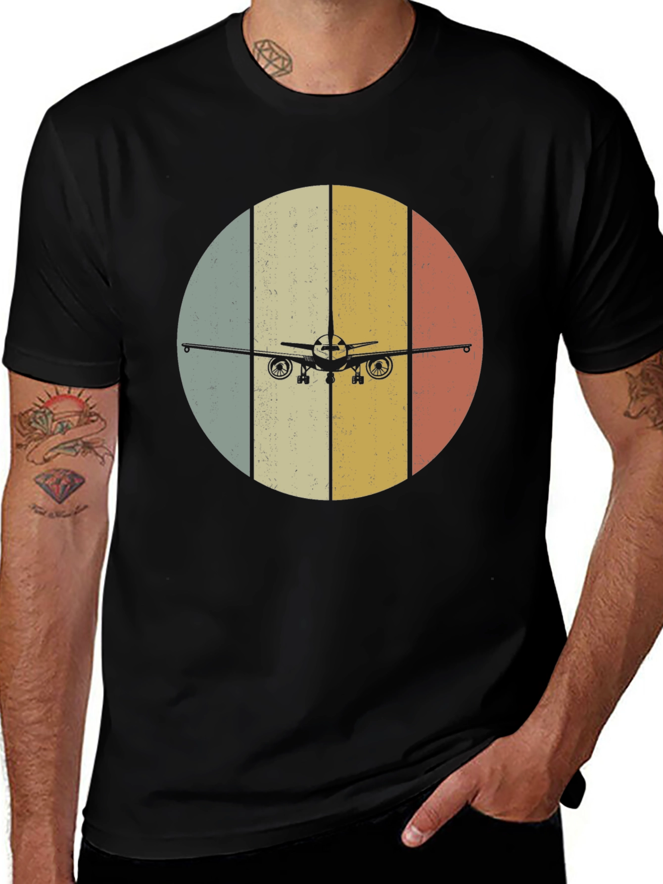 Retro Airplane T-Shirt - Vintage Style Aviation Tee