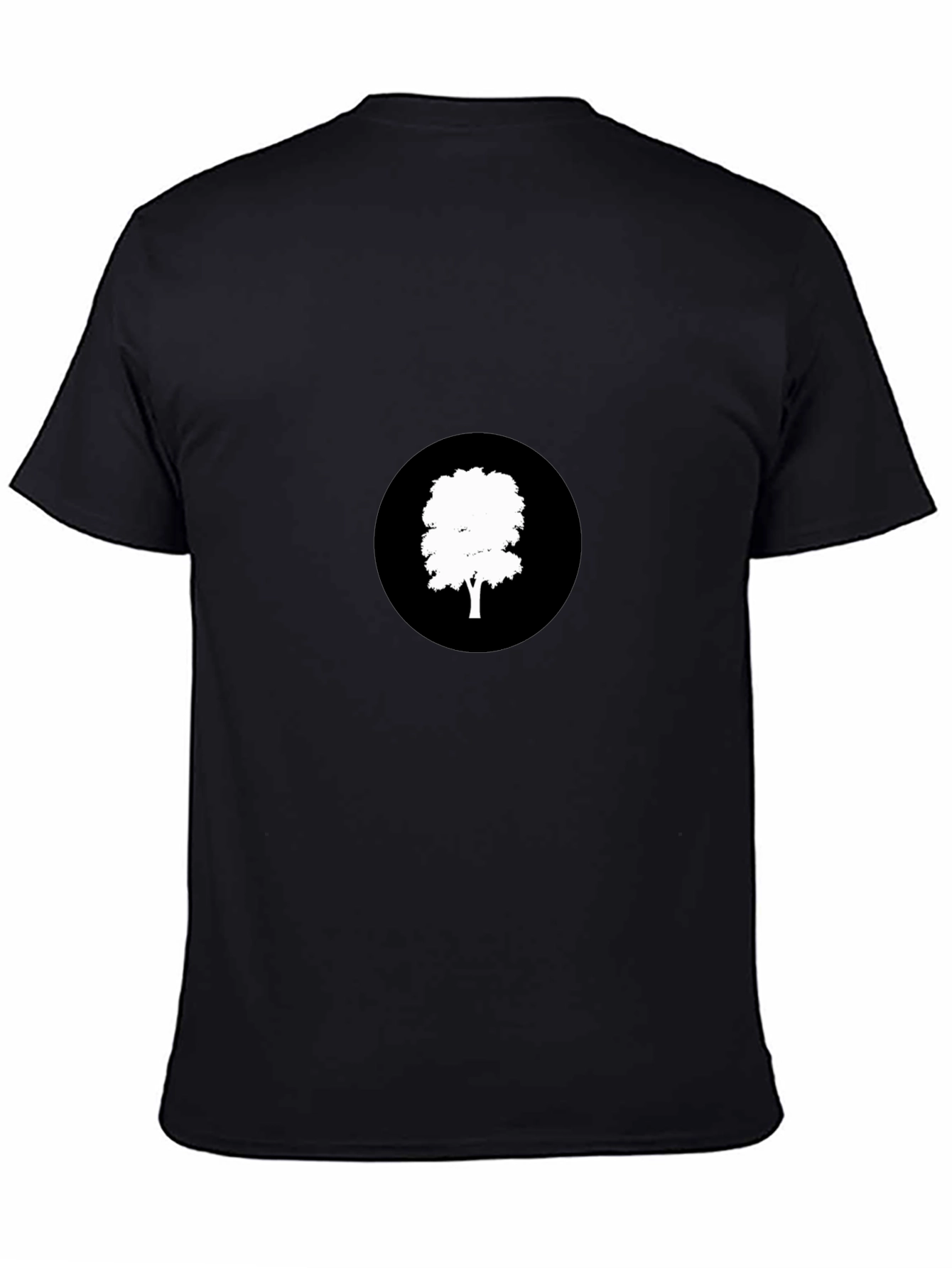 Black T-Shirt with Tree Graphic