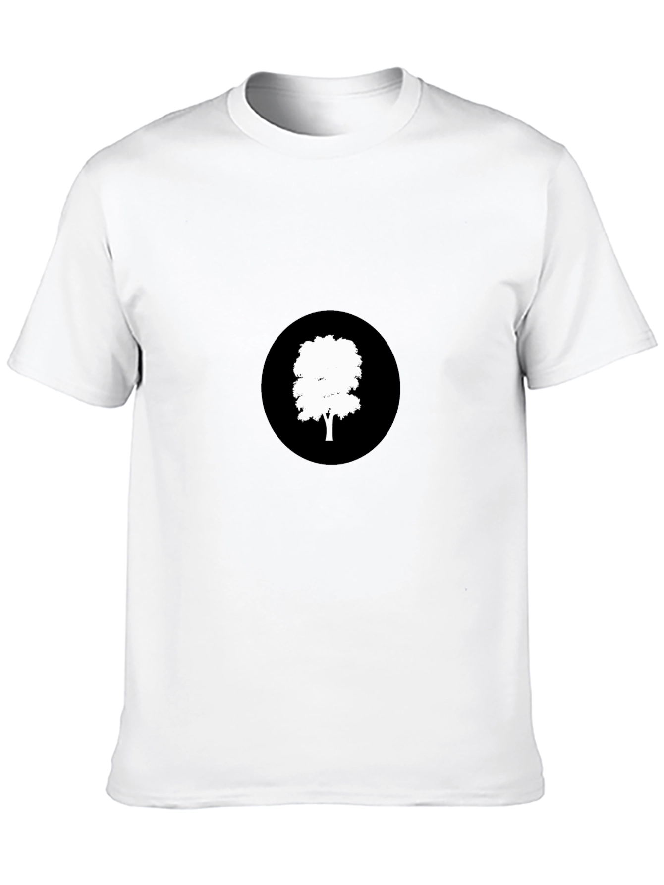 Black T-Shirt with Tree Graphic