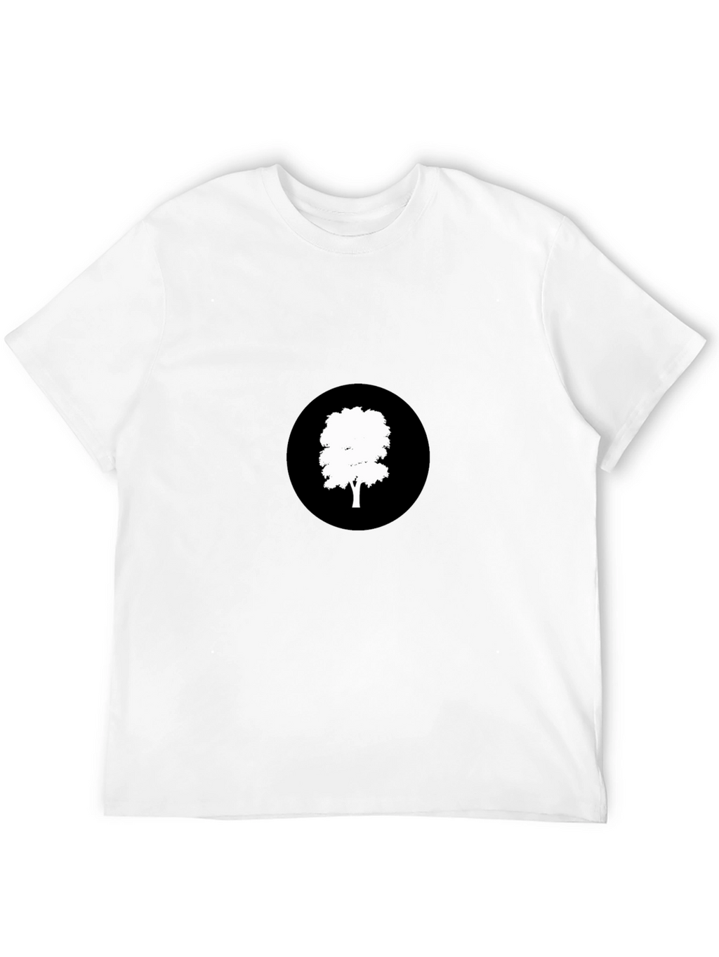 Black T-Shirt with Tree Graphic