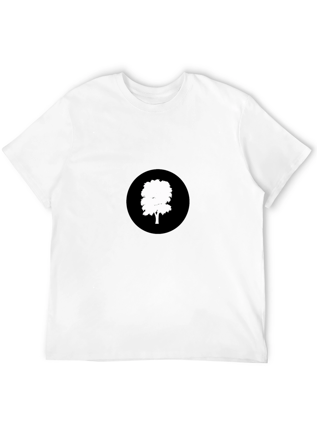 Black T-Shirt with Tree Graphic