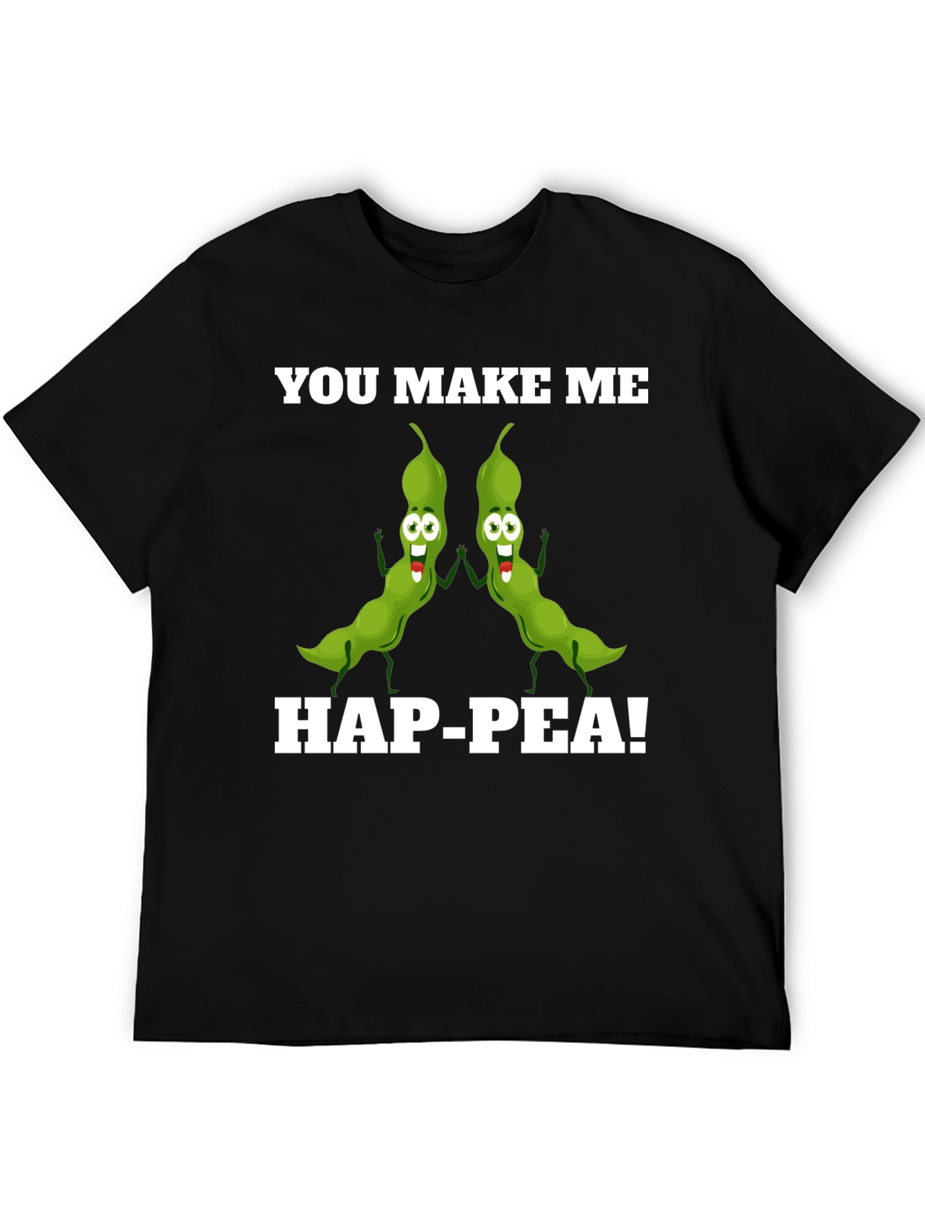 Hap-Pea! Funny Pea Pod Pun T-Shirt