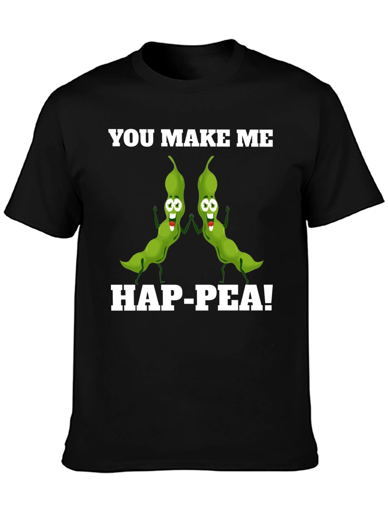 Hap-Pea! Funny Pea Pod Pun T-Shirt