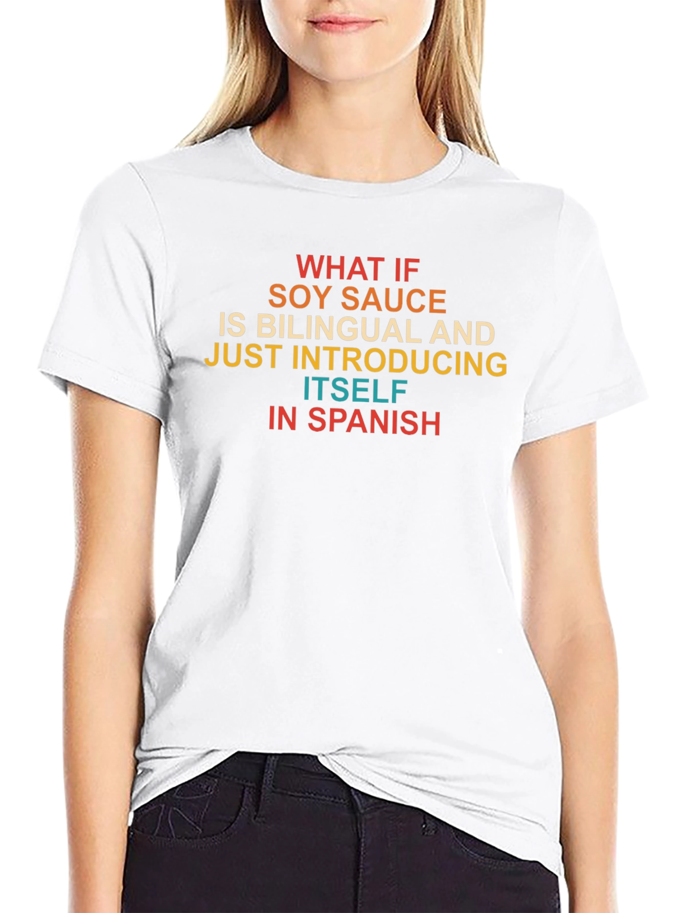 Bilingual Soy Sauce Graphic T-Shirt