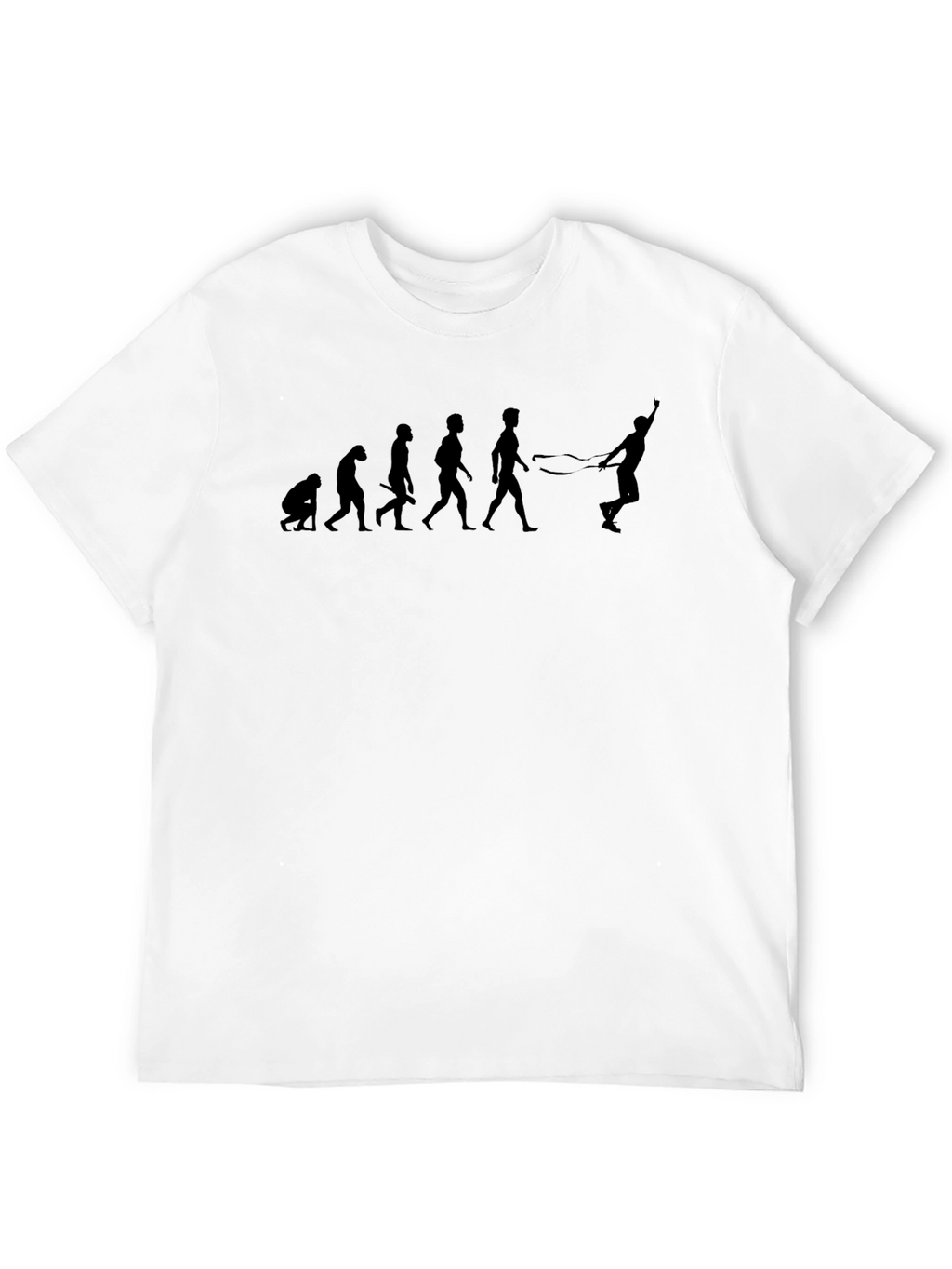 Evolution of a Tennis Player Black T-Shirt