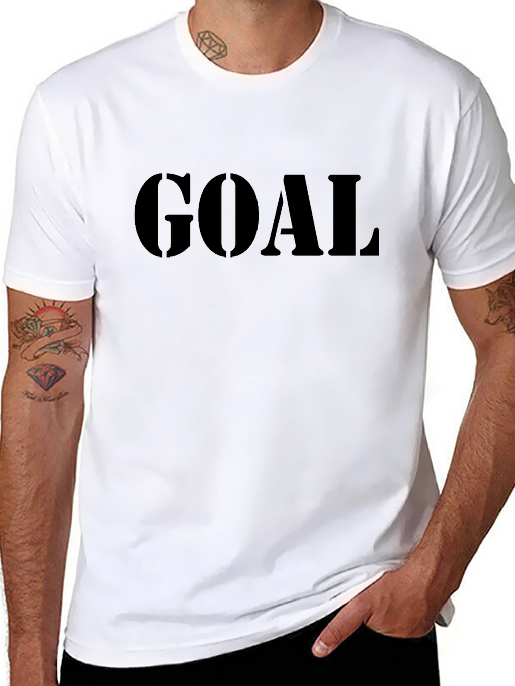 Goal Graphic Tee - Mens Casual Cotton T-Shirt