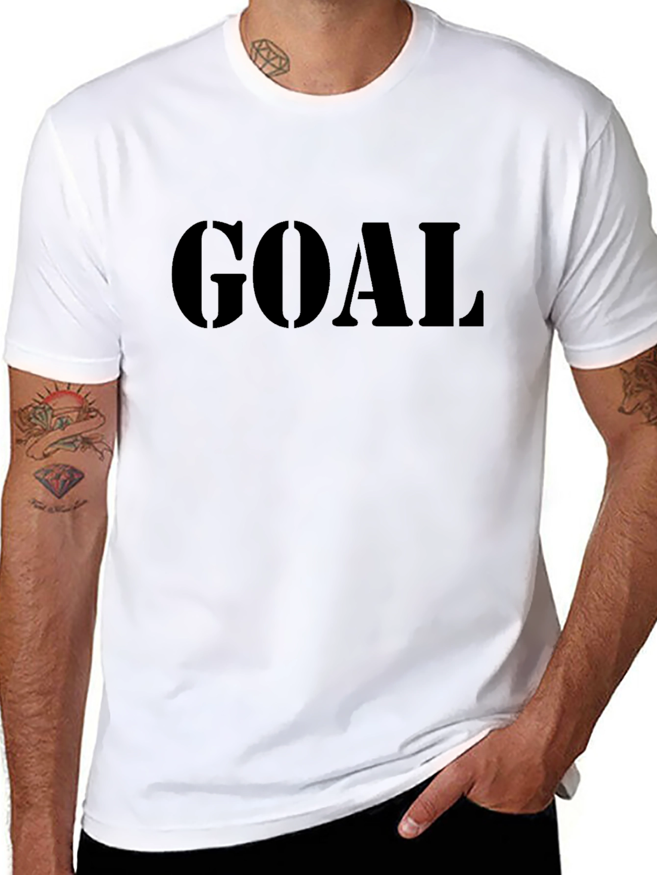 Goal Graphic Tee - Mens Casual Cotton T-Shirt