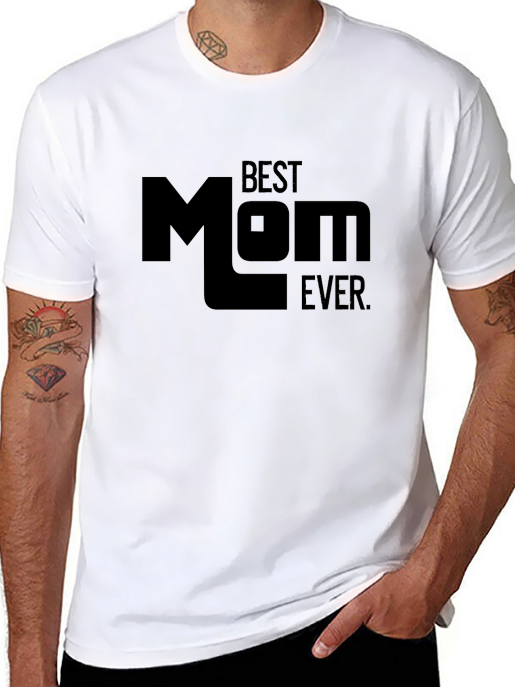 Best Mom Ever Black Graphic Tee Shirt