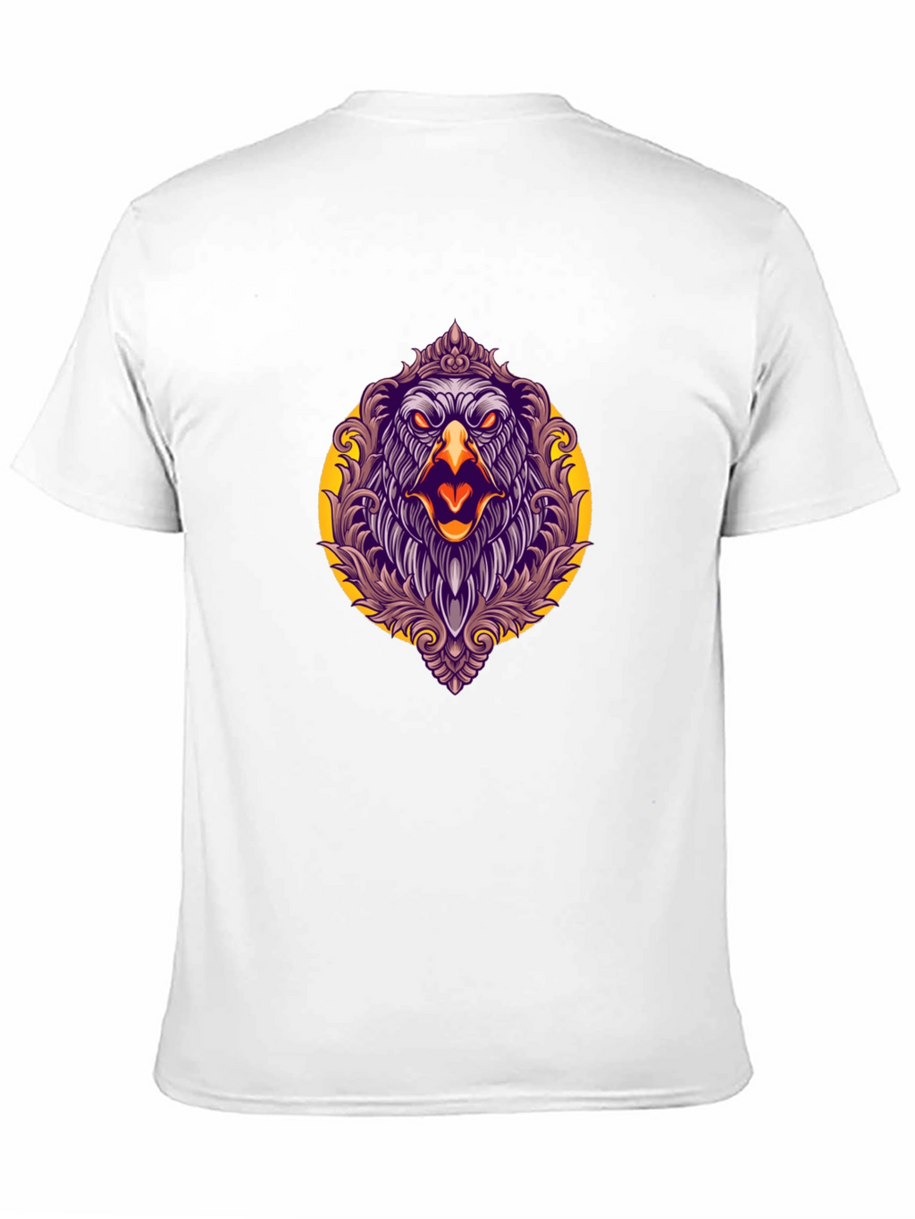 Eagle Graphic Print Black T-Shirt