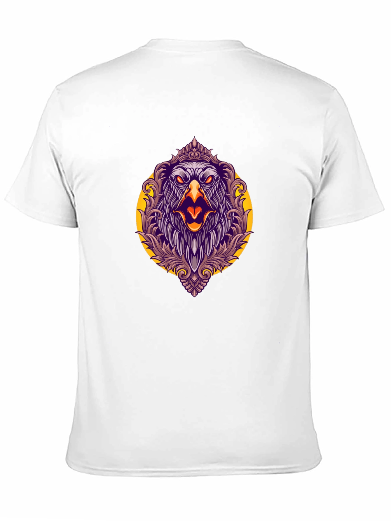 Eagle Graphic Print Black T-Shirt