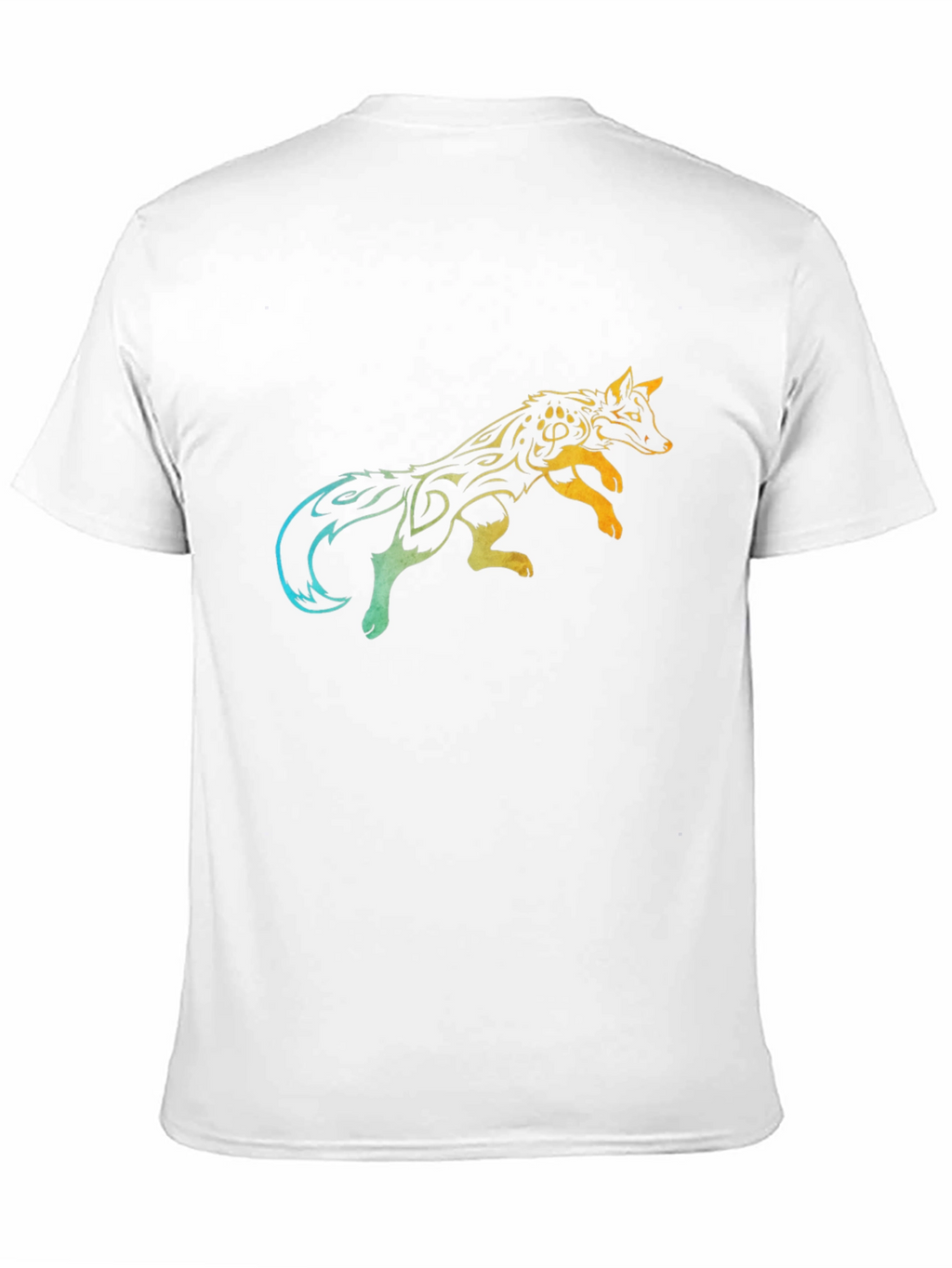 Tribal Fox Graphic Tee - Mens Black T-Shirt