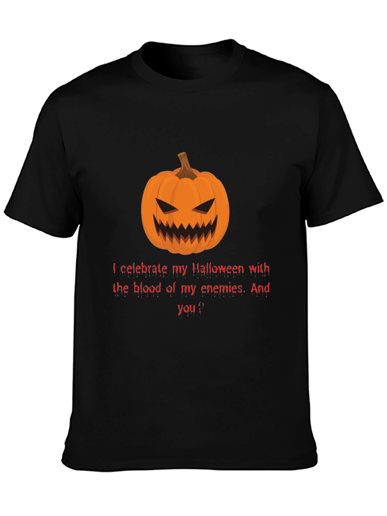 Halloween Pumpkin T-Shirt - Enemies Blood