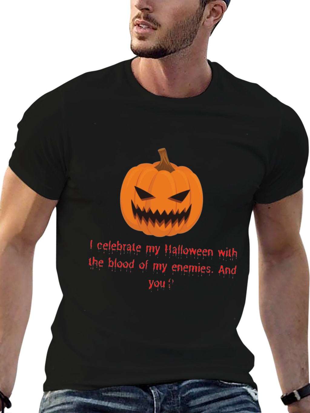Halloween Pumpkin T-Shirt - Enemies Blood