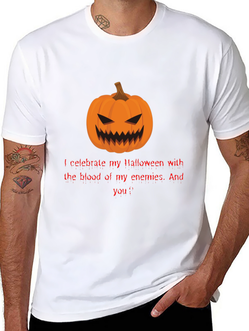 Halloween Pumpkin T-Shirt - Enemies Blood