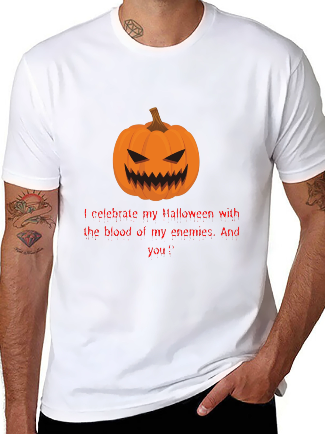 Halloween Pumpkin T-Shirt - Enemies Blood