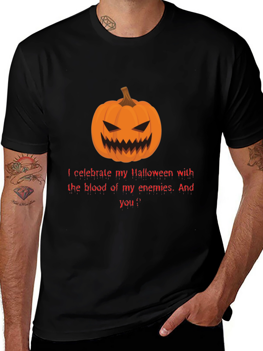 Halloween Pumpkin T-Shirt - Enemies Blood