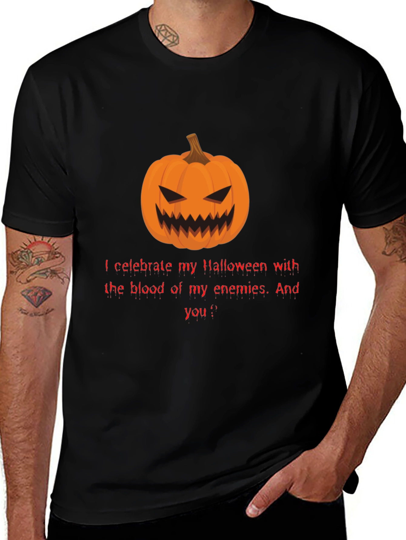 Halloween Pumpkin T-Shirt - Enemies Blood