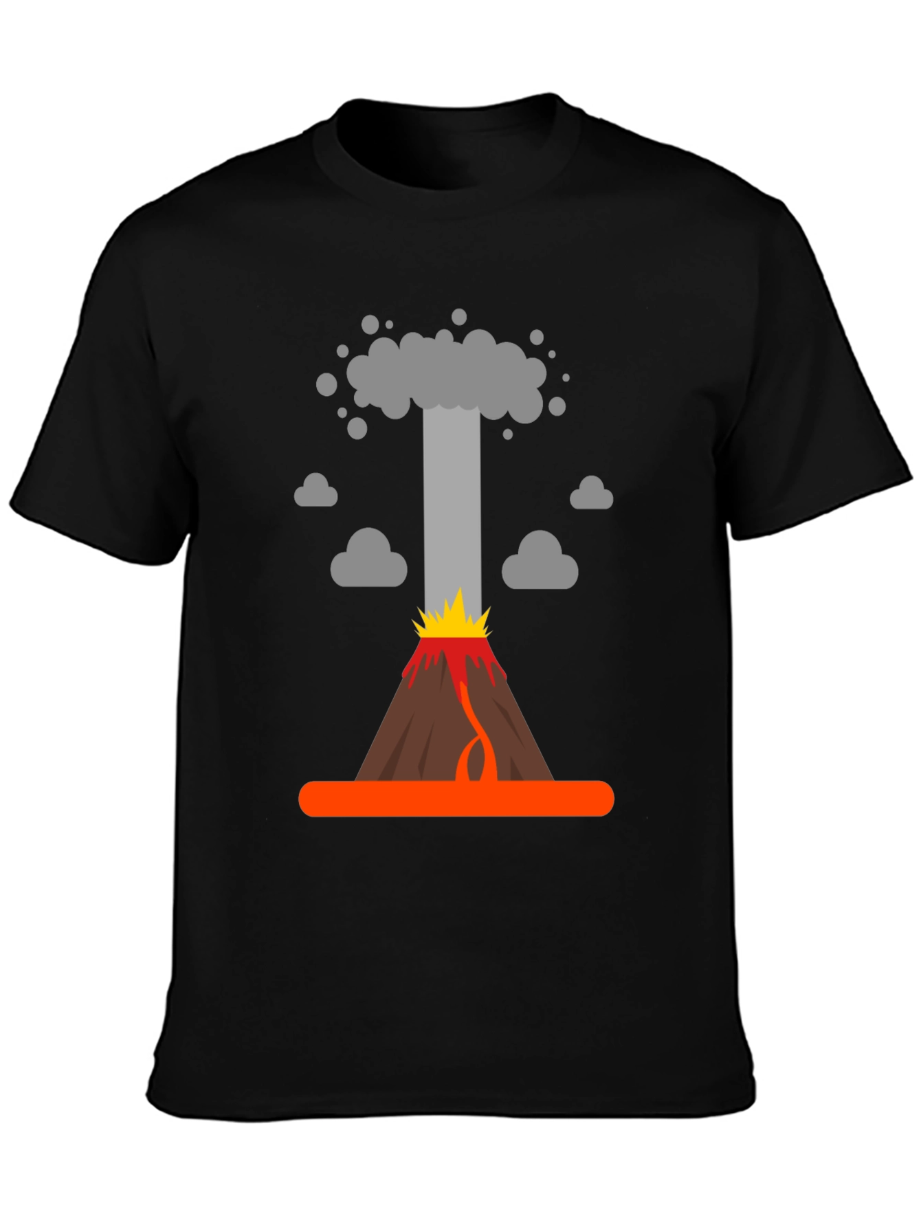 Volcano Eruption Graphic T-Shirt - Bold Design