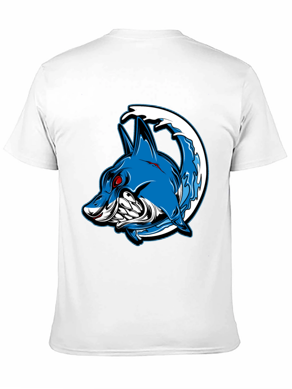 Mens Black Shark Graphic T-Shirt