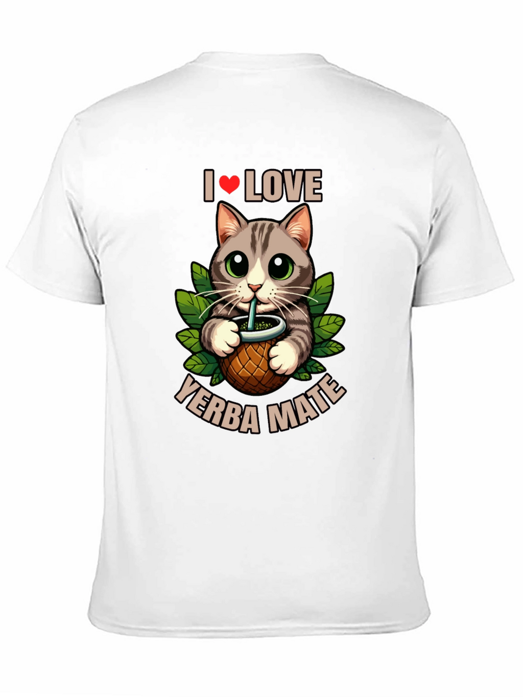 I Love Yerba Mate Cat T-Shirt