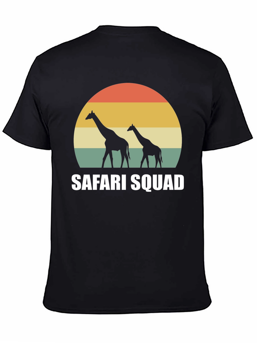 Safari Squad Giraffe Sunset Graphic T-Shirt