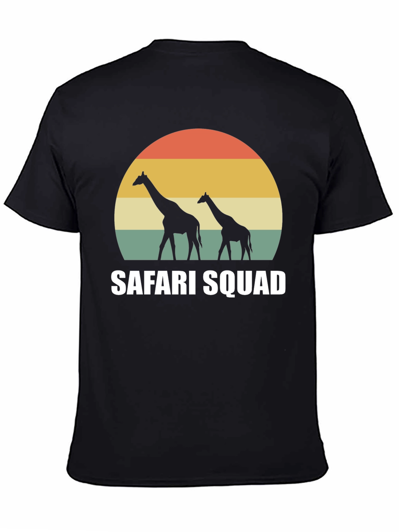 Safari Squad Giraffe Sunset Graphic T-Shirt