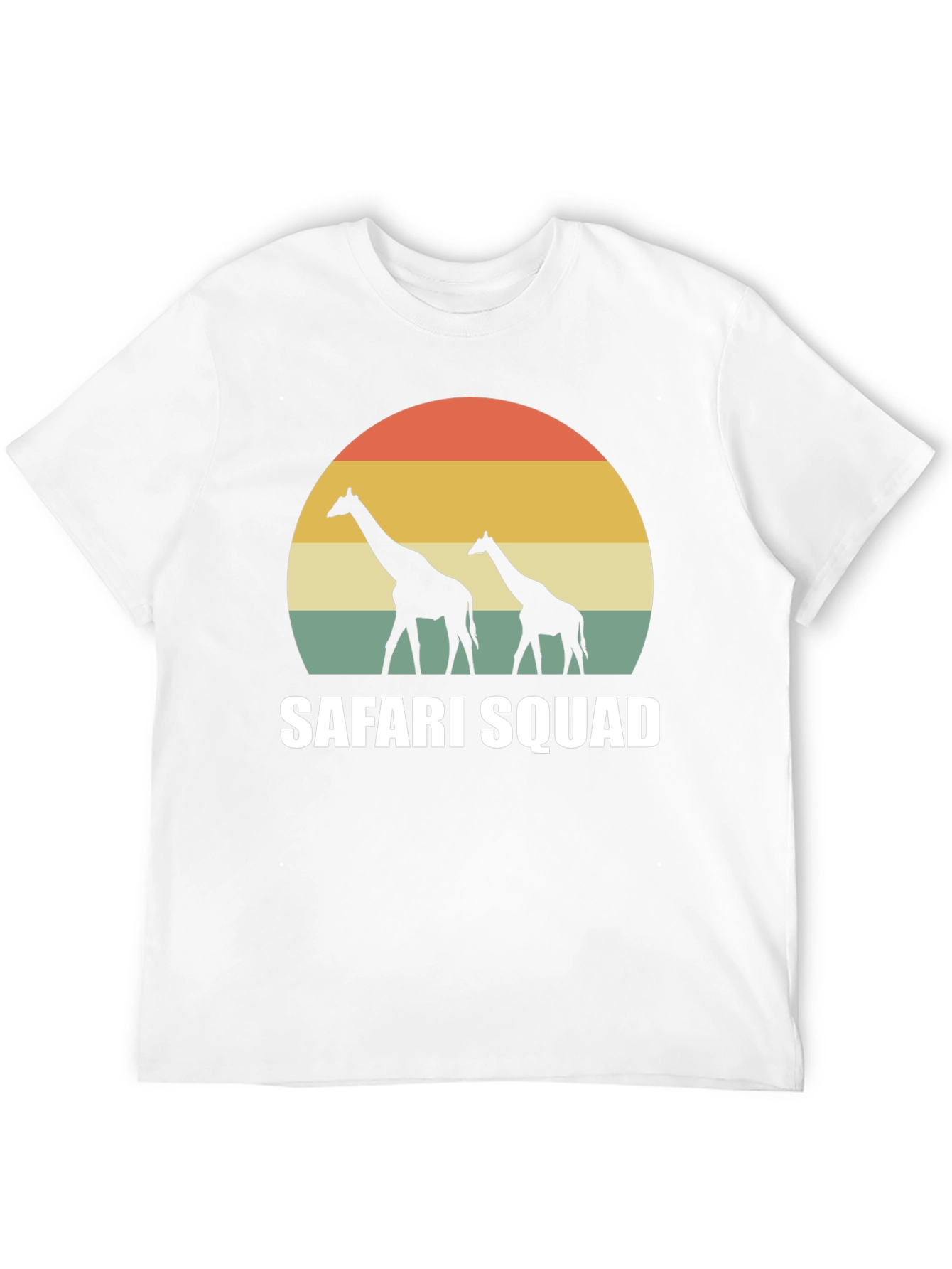 Safari Squad Giraffe Sunset Graphic T-Shirt