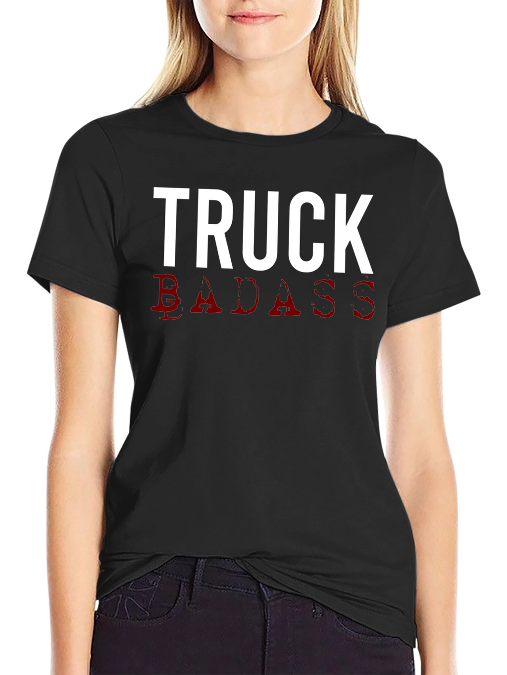 Truck Badass Graphic Tee - Mens Black T-Shirt