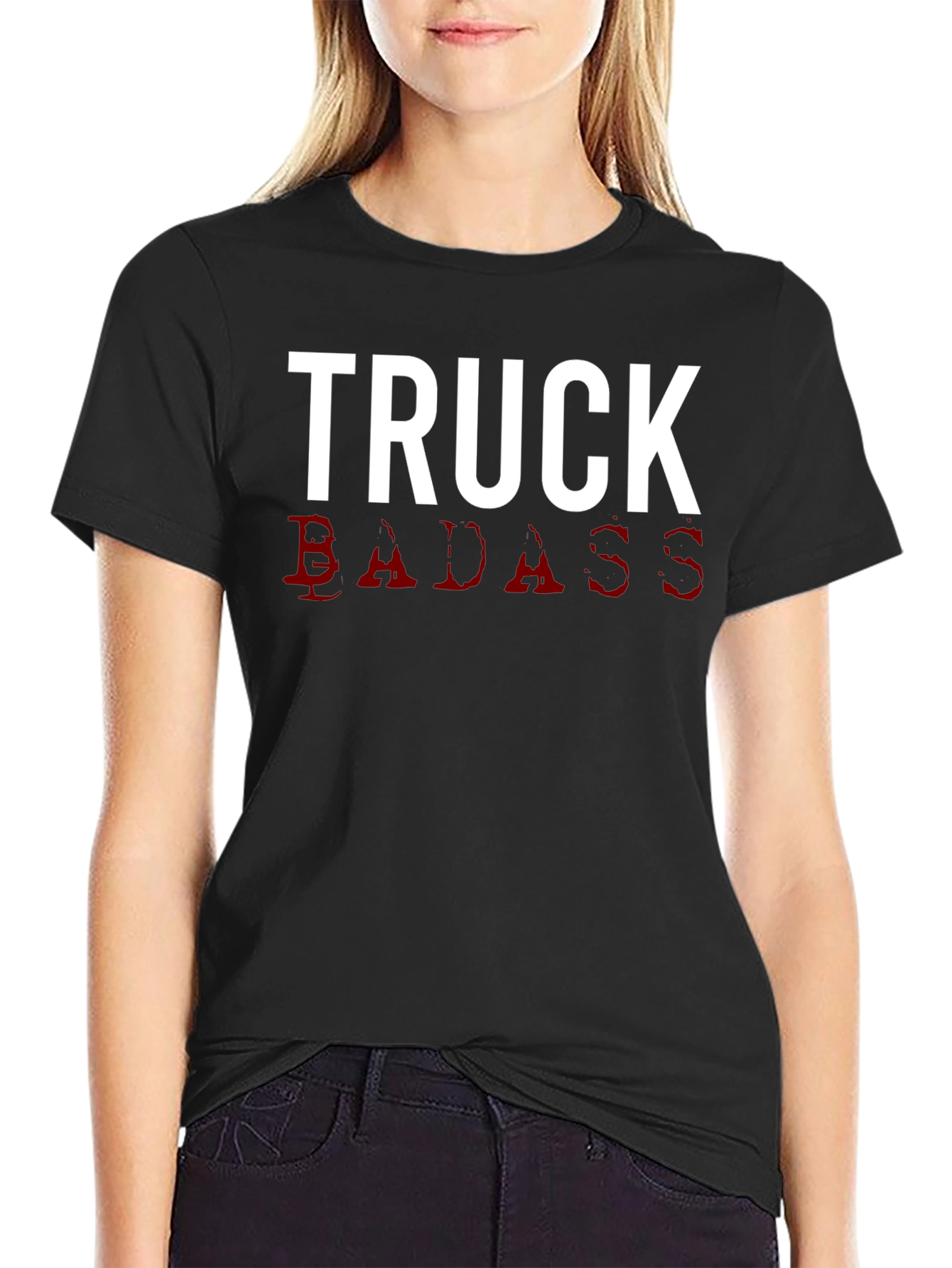 Truck Badass Graphic Tee - Mens Black T-Shirt
