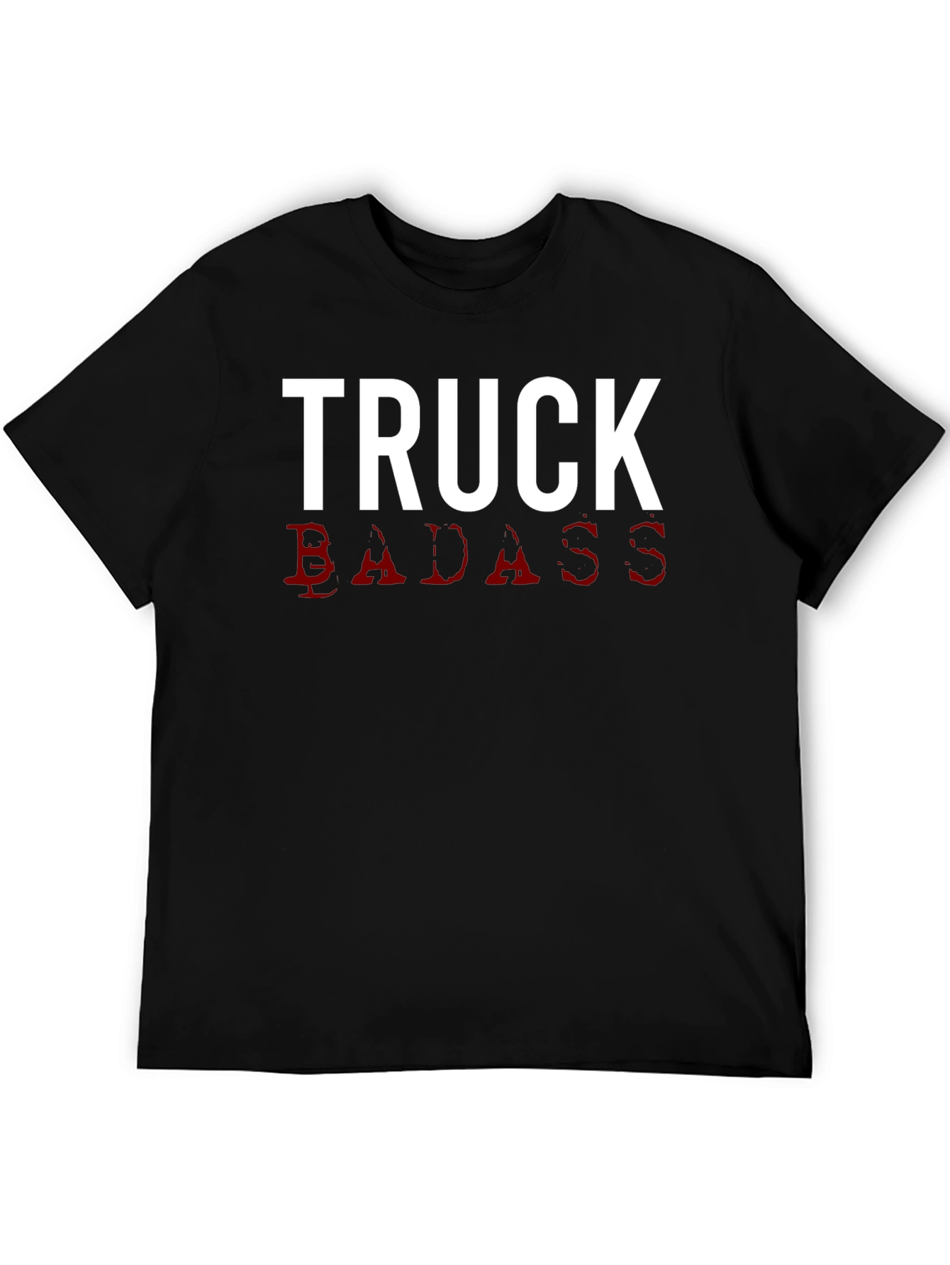 Truck Badass Graphic Tee - Mens Black T-Shirt