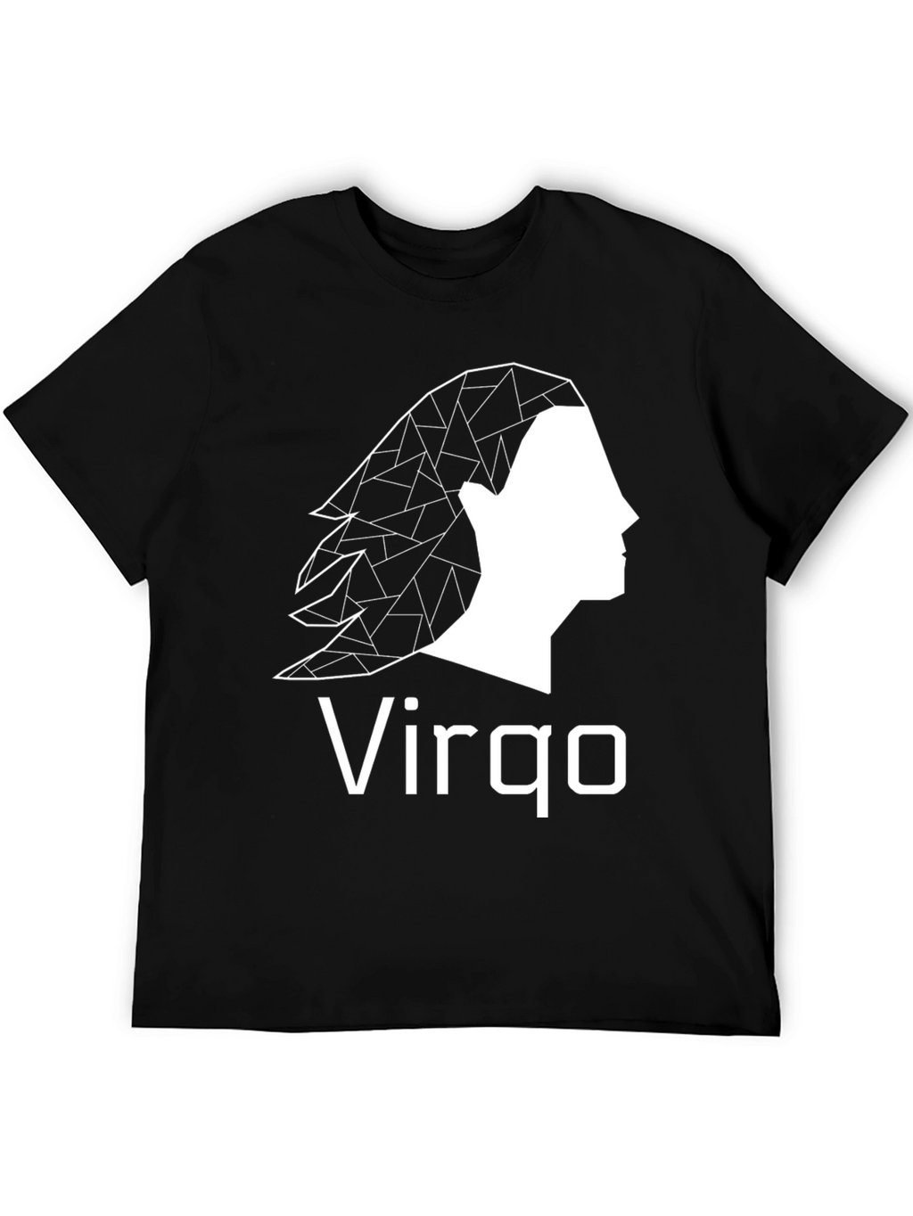 Virgo Zodiac Graphic Tee - Black Casual T-Shirt