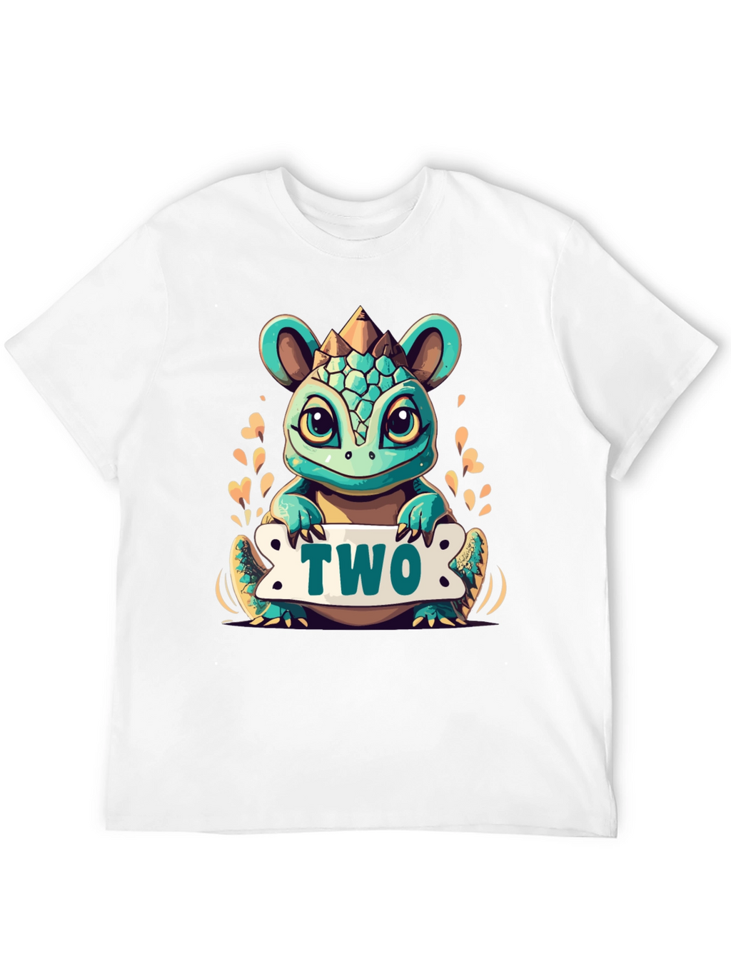 Cute 2nd Birthday Dinosaur T-Shirt
