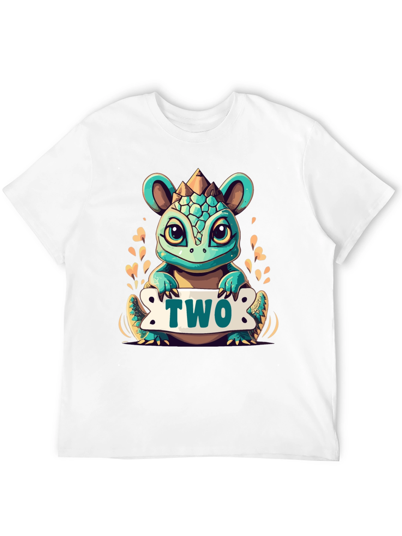 Cute 2nd Birthday Dinosaur T-Shirt