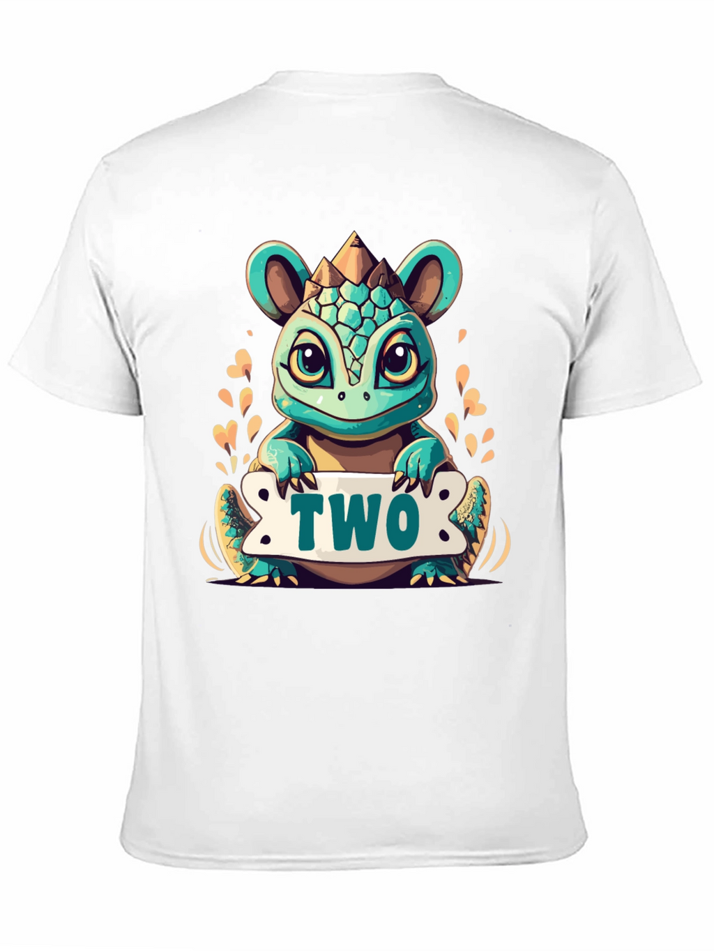 Cute 2nd Birthday Dinosaur T-Shirt