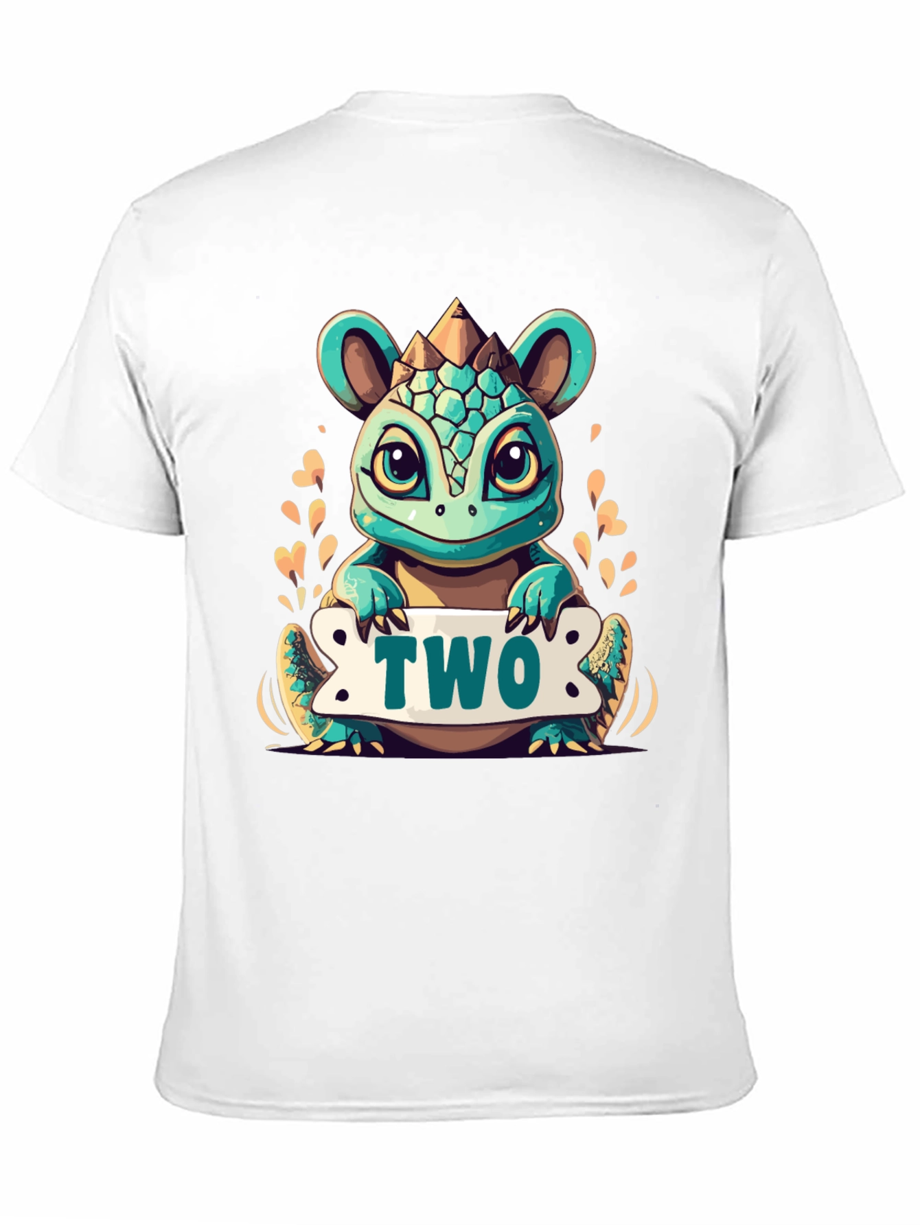 Cute 2nd Birthday Dinosaur T-Shirt