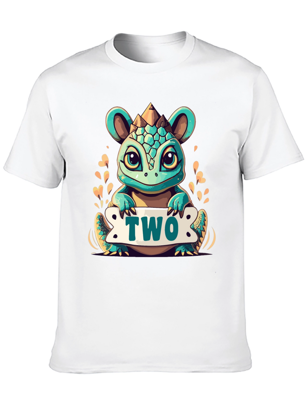 Cute 2nd Birthday Dinosaur T-Shirt