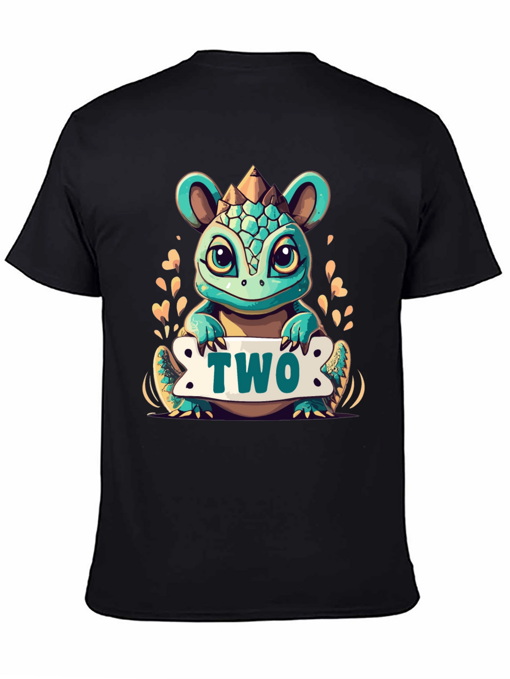 Cute 2nd Birthday Dinosaur T-Shirt