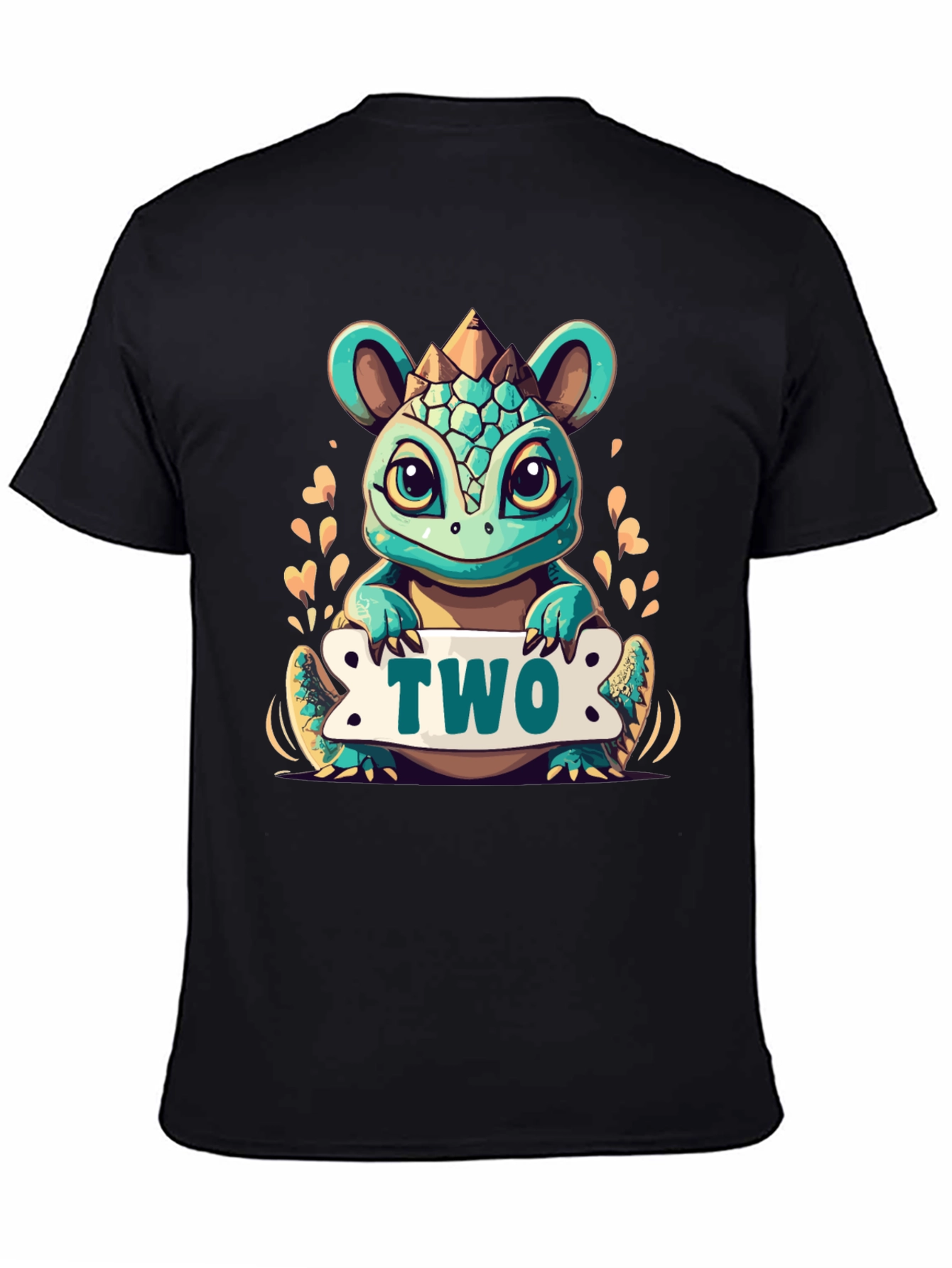 Cute 2nd Birthday Dinosaur T-Shirt