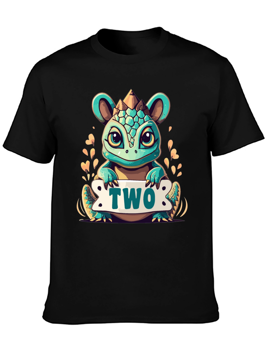 Cute 2nd Birthday Dinosaur T-Shirt