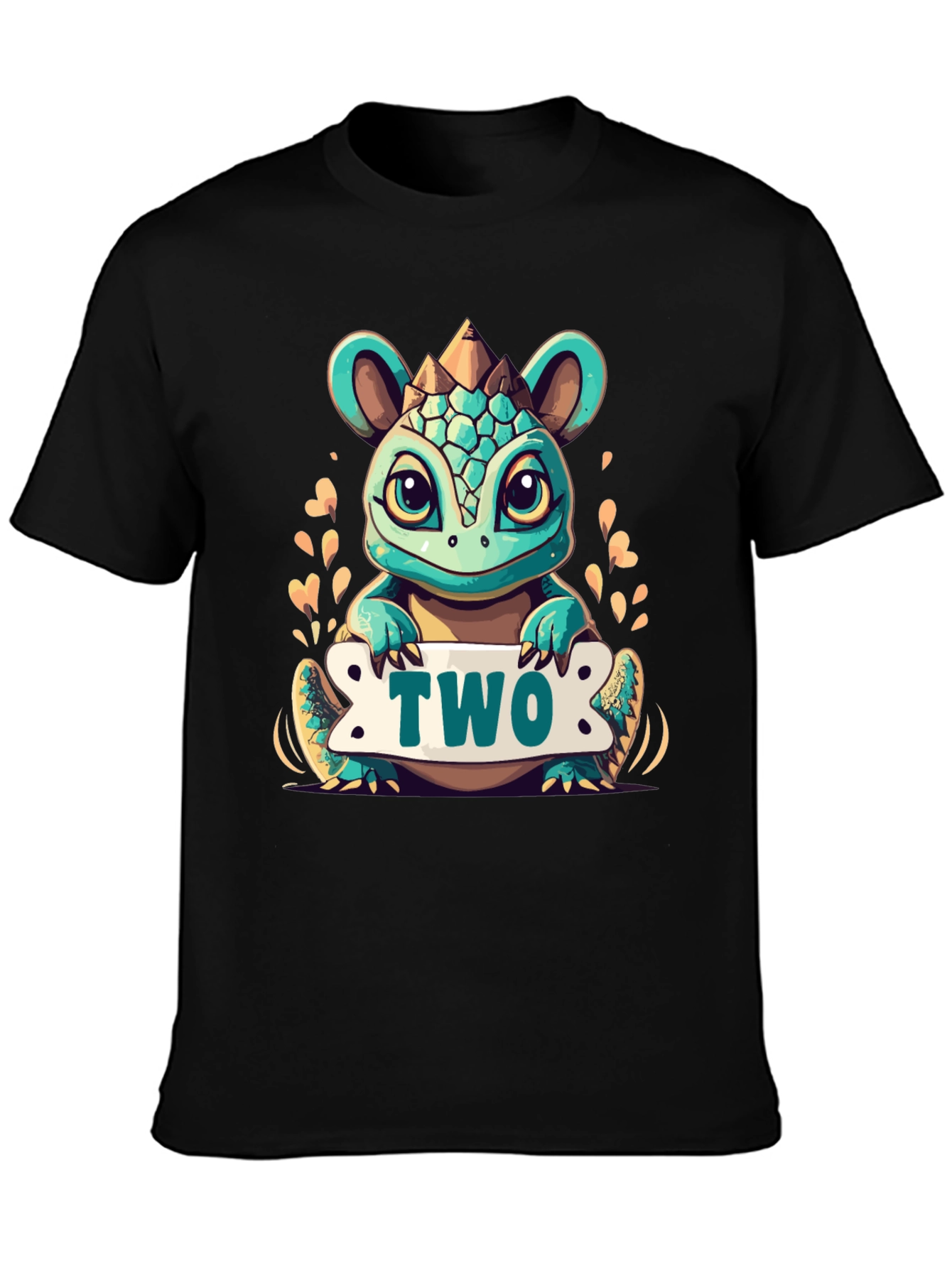 Cute 2nd Birthday Dinosaur T-Shirt