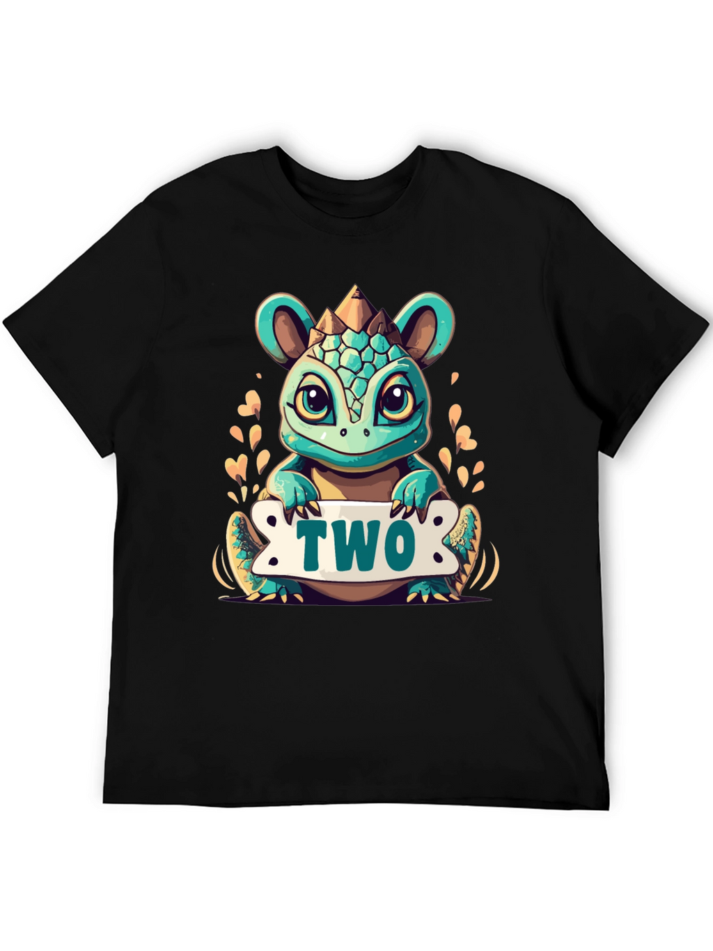 Cute 2nd Birthday Dinosaur T-Shirt