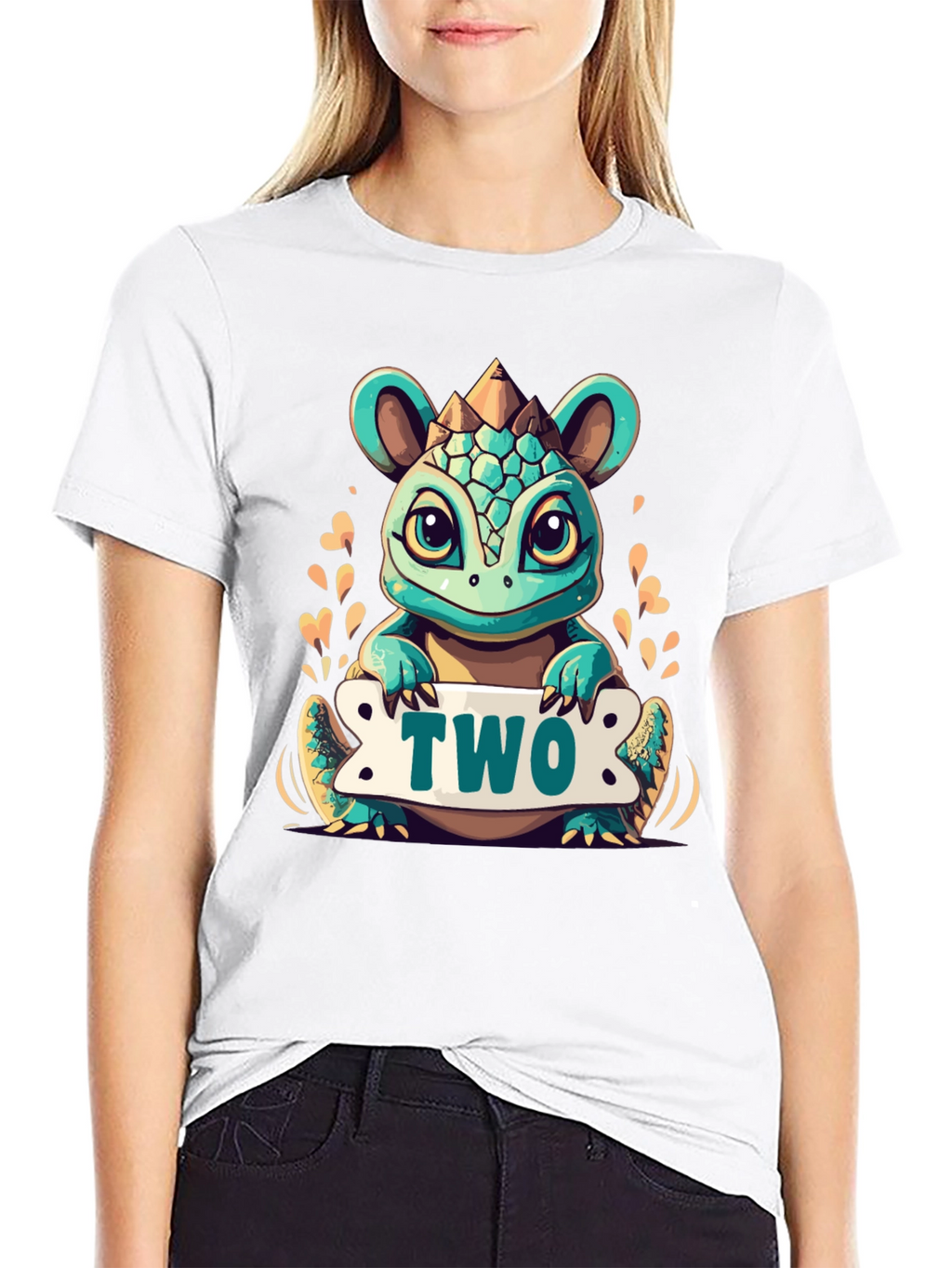Cute 2nd Birthday Dinosaur T-Shirt
