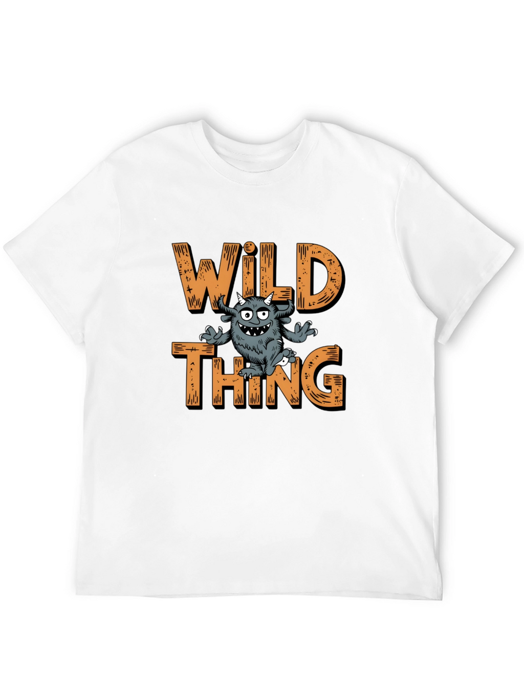 Wild Thing Graphic Print Black T-Shirt